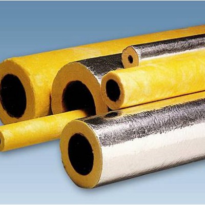 Factory Price Aluminum Foil Fiberglass Pipe Insulation Fireproof 50mm High Density Glass Wool Insulation Pipe